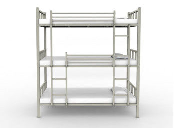 Adulte résistant de grand de l'espace de Tribed de lit superposé en métal de mobilier scolaire de lit cadre de chambre à coucher lit en métal de 3 couches
