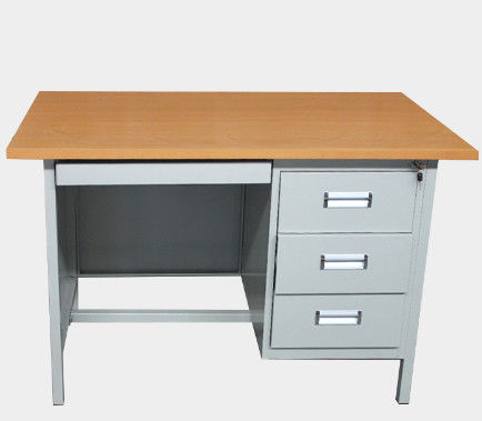 Bureau multifonctionnel coloré en acier détachable de meubles de bureau de 3 tiroirs