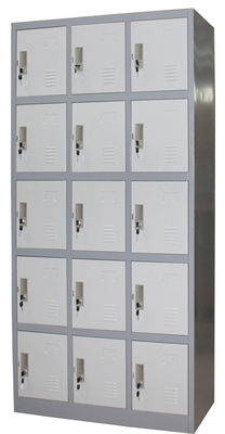 Quinze casiers de bureau en métal de porte à base métallique taille de H1850 X de W900 x de D420 millimètre