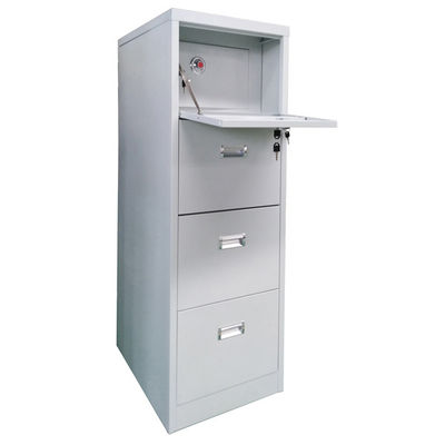 Cabinet en acier de tiroir de meuble d'archivage de la sécurité 4-Drawer pour le support du dossier A4 et les affaires précieuses