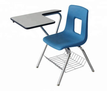 Chaise de bureau de lycée de bleu marine combinée, anti chaise de Tableau d'étudiant de corrosion