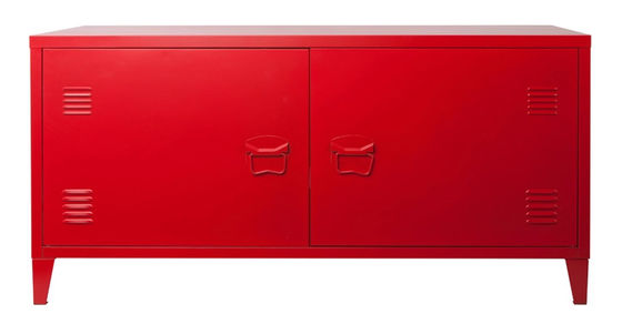 Mur rouge TV antipoussière Hall Cabinet Design en métal