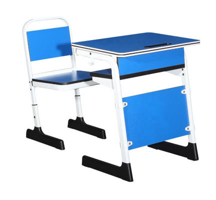 Table d'étude d'étudiant de mobilier scolaire de Desk And Chair d'étudiant de double de couleur de Pantone d'enfants en métal