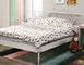 Le cadre simple de lit en métal de chambre à coucher, dortoir a laminé à froid l'Assemblée facile de cadre en acier