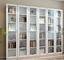 Coffret d'étalage en verre adapté aux besoins du client de bibliothèque de modèle de porte de bureau de bureau en acier de meubles