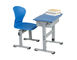 Bureau d'étudiant et ensemble simples bleus de chaise, mobilier scolaire de Tableau d'écriture d'enfant de salle de classe