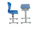 Bureau d'étudiant et ensemble simples bleus de chaise, mobilier scolaire de Tableau d'écriture d'enfant de salle de classe