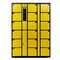 Meuble de rangement durable noir jaune du casier codé par individu 18 sûrs électroniques