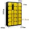 Meuble de rangement durable noir jaune du casier codé par individu 18 sûrs électroniques