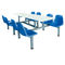 Mobilier scolaire d'ensembles de chaise de Tableau de restaurant de table de salle à manger de cantine scolaire en métal et d'étudiant de Seat