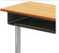 Tableau et chaise en acier d'étude pour la chaise en métal de salle de classe d'étudiants avec le mobilier scolaire de bureau