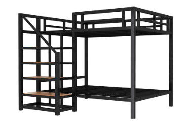 Le lit superposé moderne badine le cadre simple de lit en métal de mobilier scolaire de lits superposés en métal pour l'usage à la maison