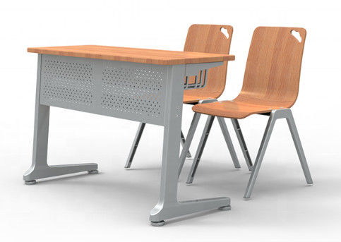Tableau en acier d'étude de bureau de salle de classe de chaise d'étudiant de meubles de collège pour Seat simple ou double