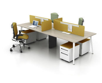 Bureau de poste de travail de personne du message publicitaire 4, bureaux en acier ignifuges d'Office Depot