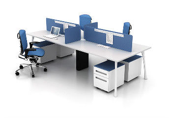Bureau de poste de travail de personne du message publicitaire 4, bureaux en acier ignifuges d'Office Depot