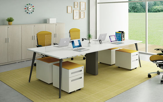 Bureau de poste de travail de personne du message publicitaire 4, bureaux en acier ignifuges d'Office Depot