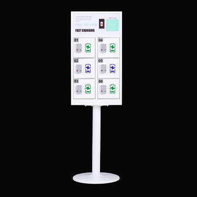 Casiers électroniques de téléphone portable avec des chargeurs, kiosque de mobile de chargeur de 6 portes