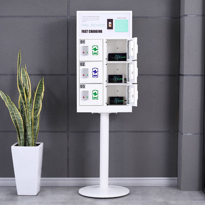 Casiers électroniques de téléphone portable avec des chargeurs, kiosque de mobile de chargeur de 6 portes