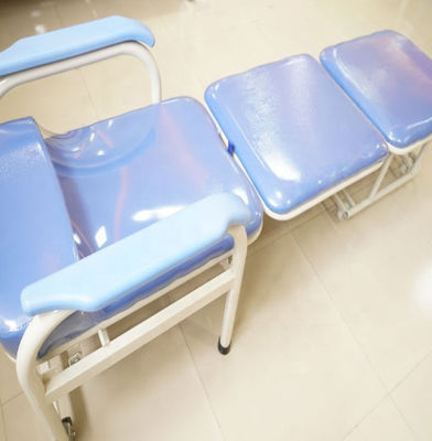 Metal la chaise pliante en acier de ventes de meubles de réception de bureau de clinique d'hôpital